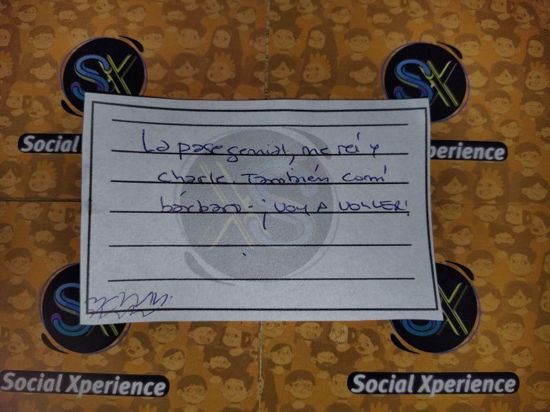 Testimonio sobre la experiencia